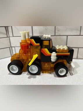 Blue Box Toot Toot See Thru Semi Wind Up Black #3120 Macau